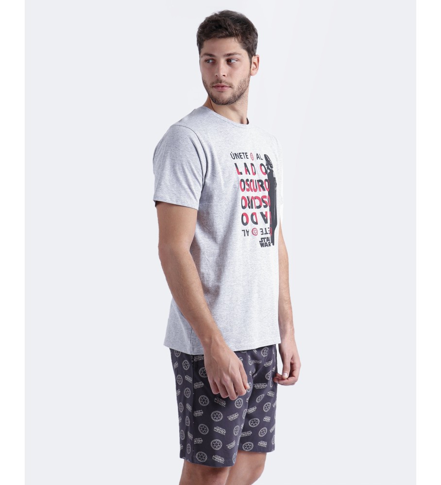 Pijama cinza do lado sombrio da Disney