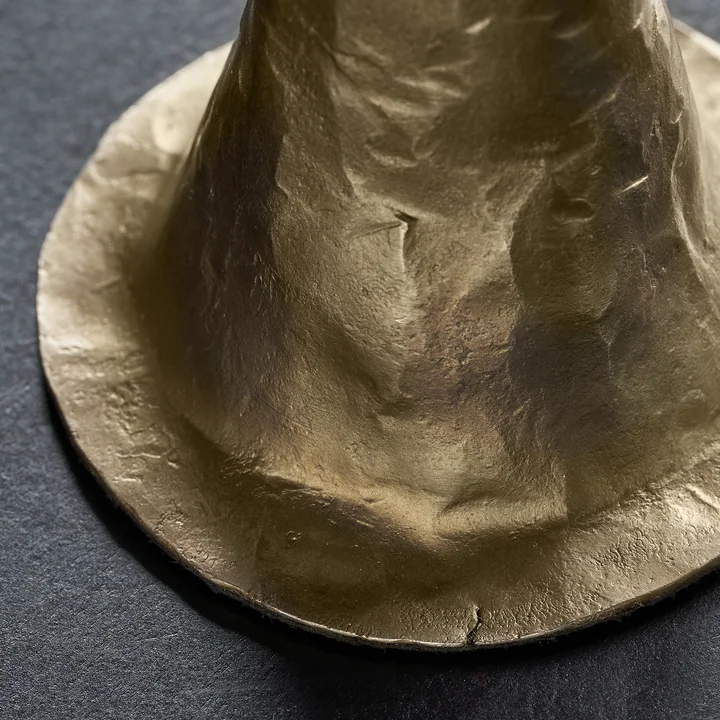 House Doctor - Ticca Kerzenständer, H16 cm, Antik-Gold