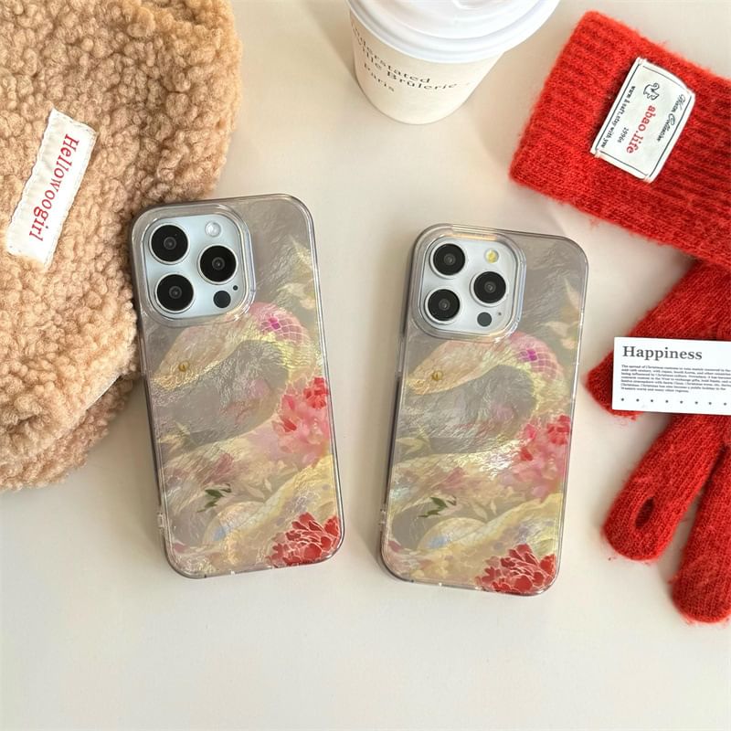 Elliure - Slangenhoesje - iPhone 16 Pro Max / 16 Pro / 16 Plus / 16 / 15 Pro Max / 15 Pro / 15 Plus / 15 / 14 Pro Max / 14 Pro / 14 Plus / 14 / 13 Pro Max / 13 Pro / 13 / 13 Mini