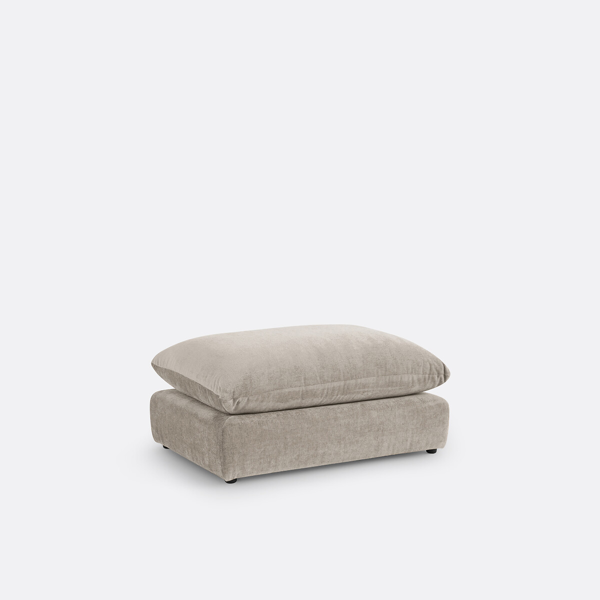 LA REDOUTE INTERIORS<br>Puff modulável, veludo texturizado, Malo