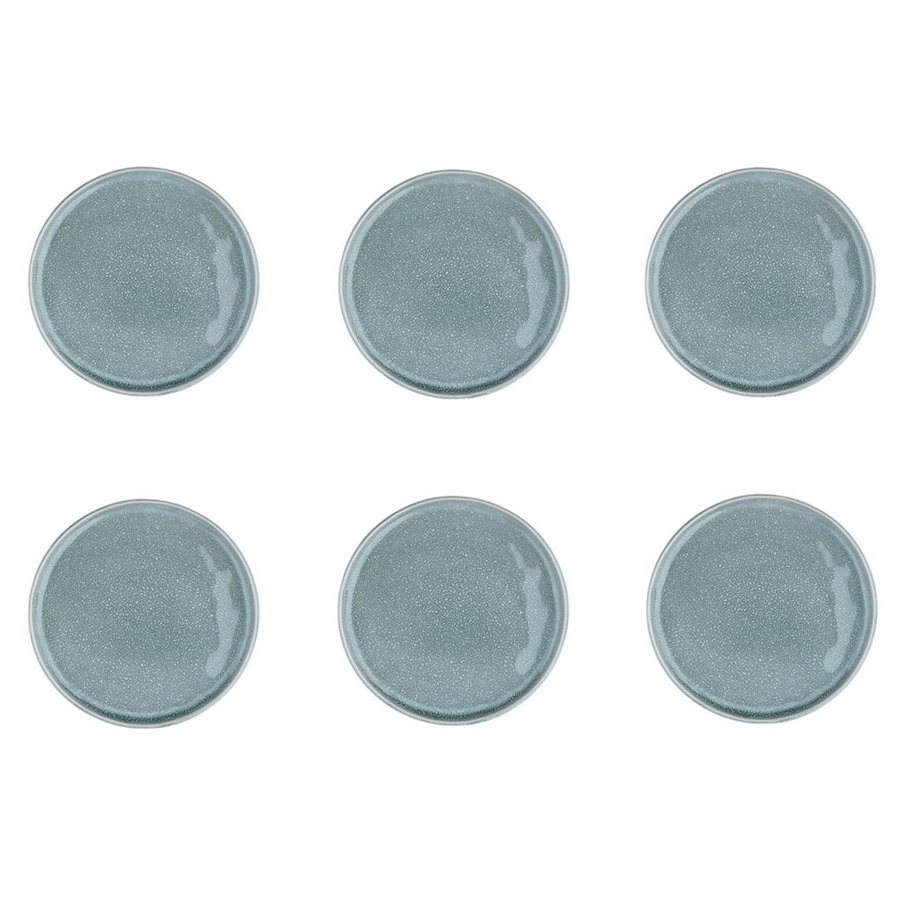 Bjorn 6 Assiettes Magma bleues - D.20 cm