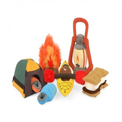 Brinquedos de pelúcia da coleção PLAY Pet Lifestyle Camp Corbin para cães