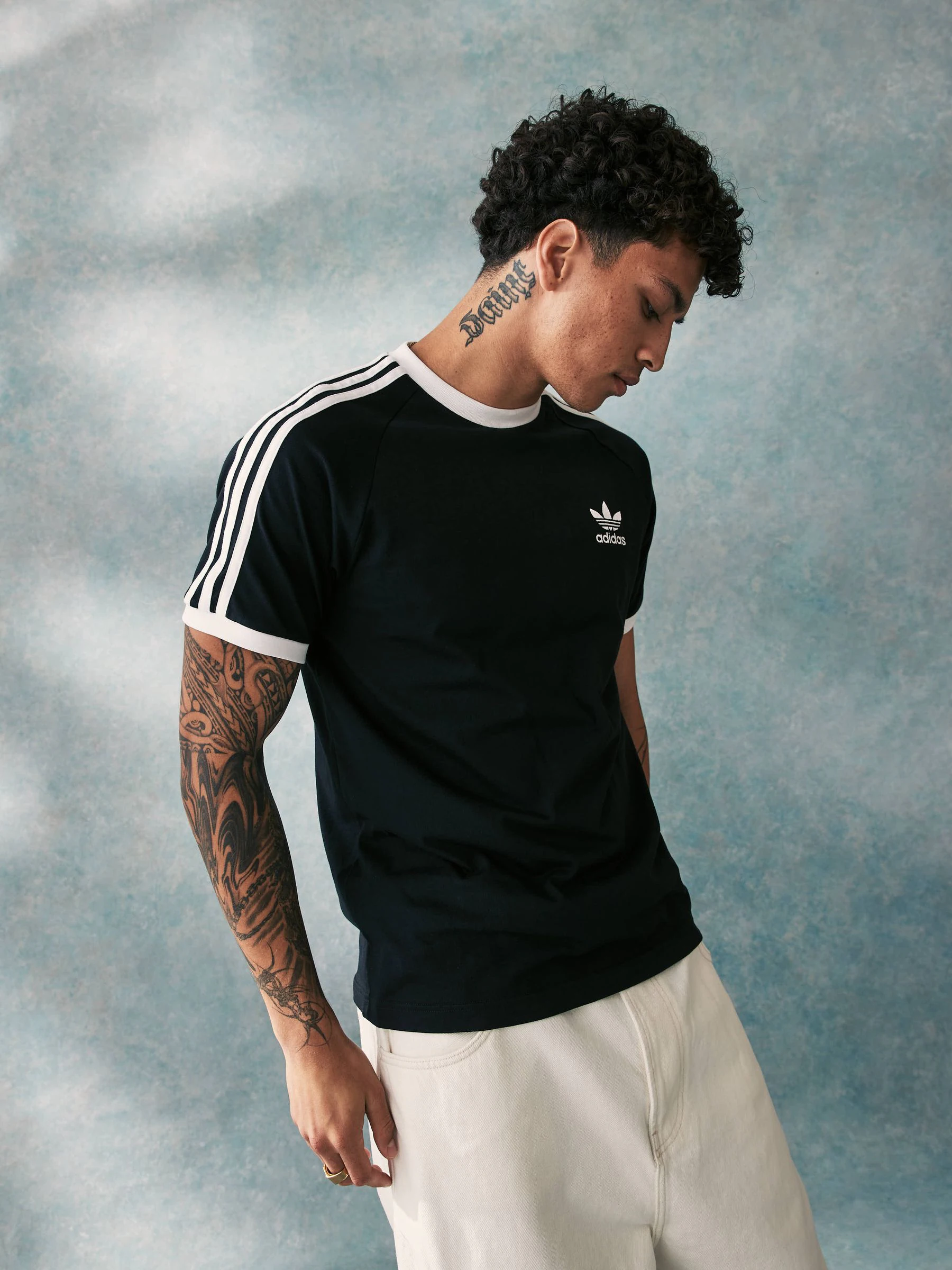 Zwart - adidas Originals Adicolor Classics T-shirt met 3 strepen