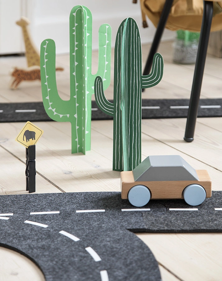 Filz-Fahrbahn BASIC FELT 12-teilig in dunkelgrau
