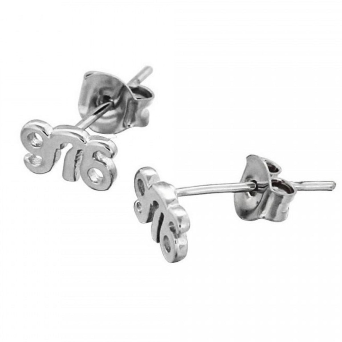 Boucles d'oreilles 976 97-6 97 - 6 Ile de Mayotte en argent