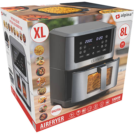 Alpina Airfryer digital 8 liter