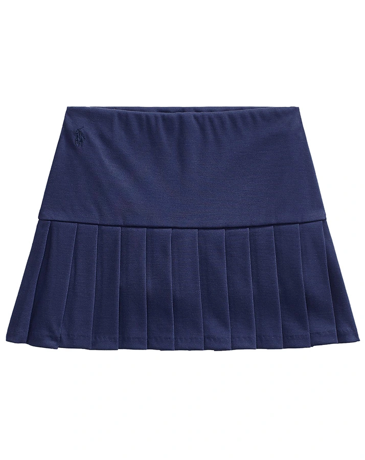 Falten-Rock PLEATED PONTE in french navy