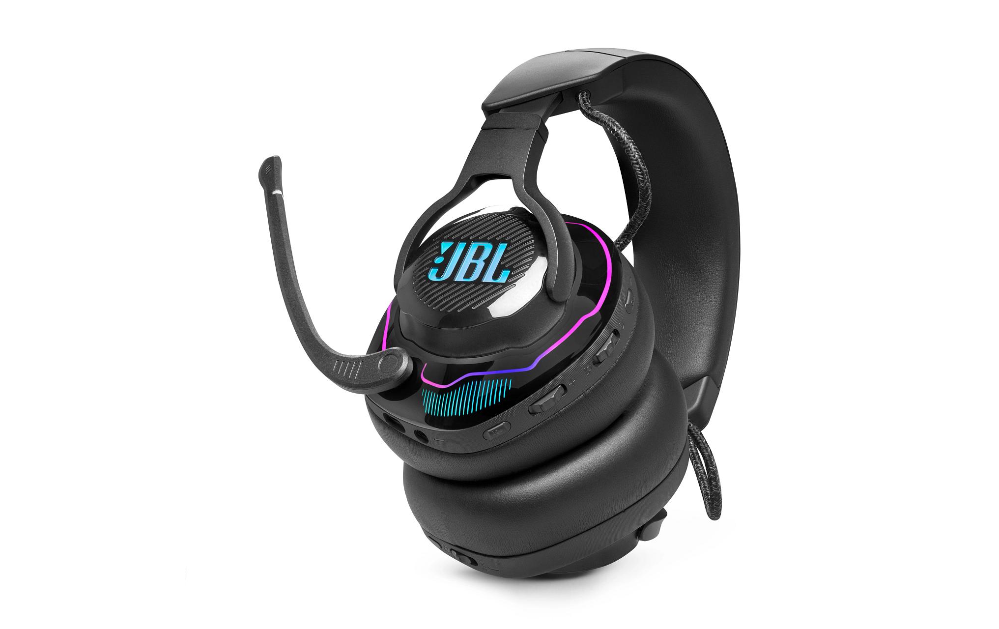Headset Quantum 910 Schwarz<br>Kabelloses Over-Ear-Performance-Gaming-Headset mit Head-Tracking, aktivem Noise-Cancelling und Bluetooth