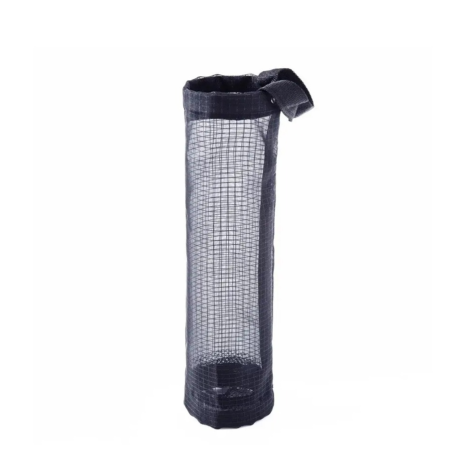 (28cm) Mesh Müllbeutel Hänge Halterung Einkaufs Tüten Sack Spender für Küche / Badezimmer - Schwarz