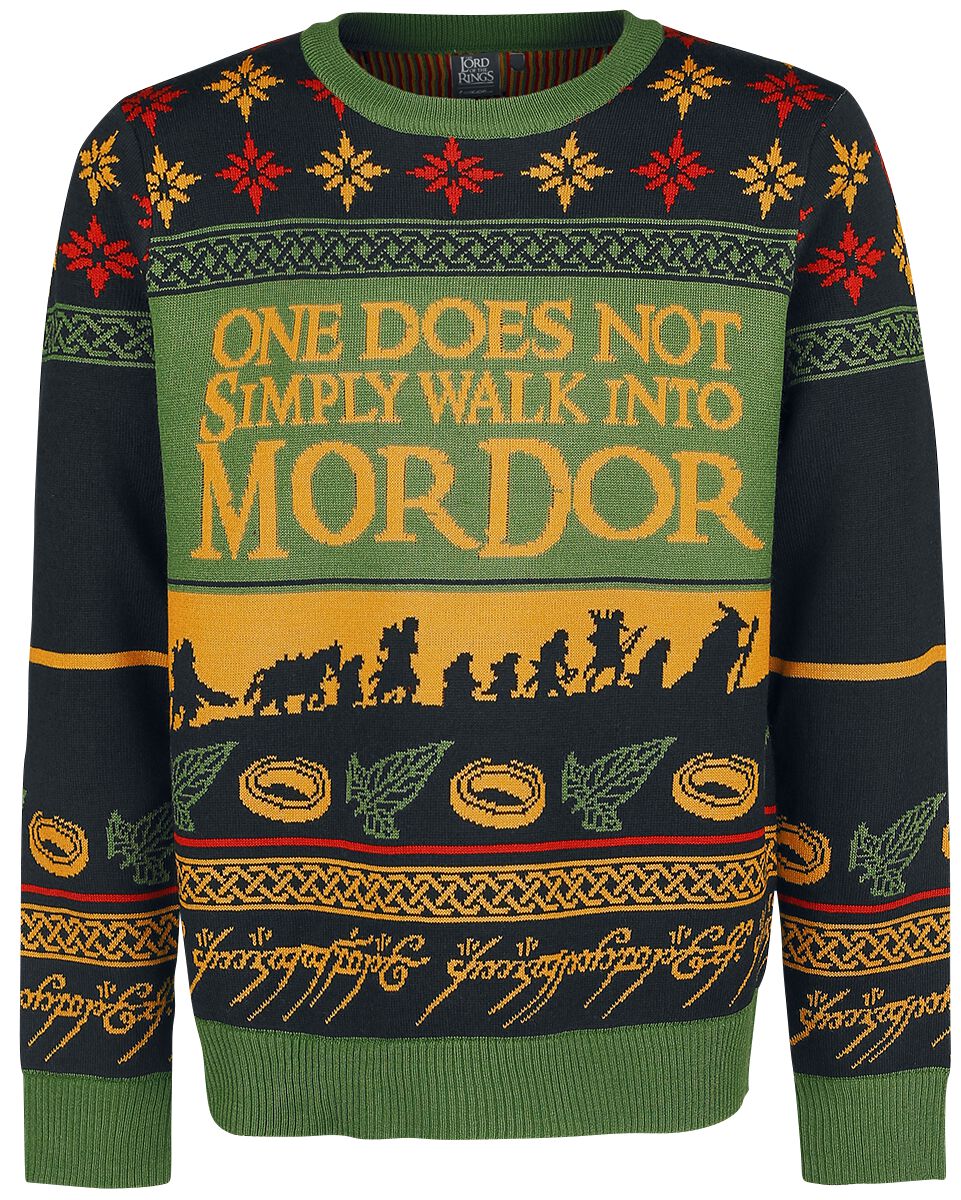 Walk Into Mordor | Le Seigneur Des Anneaux Pull de Noël