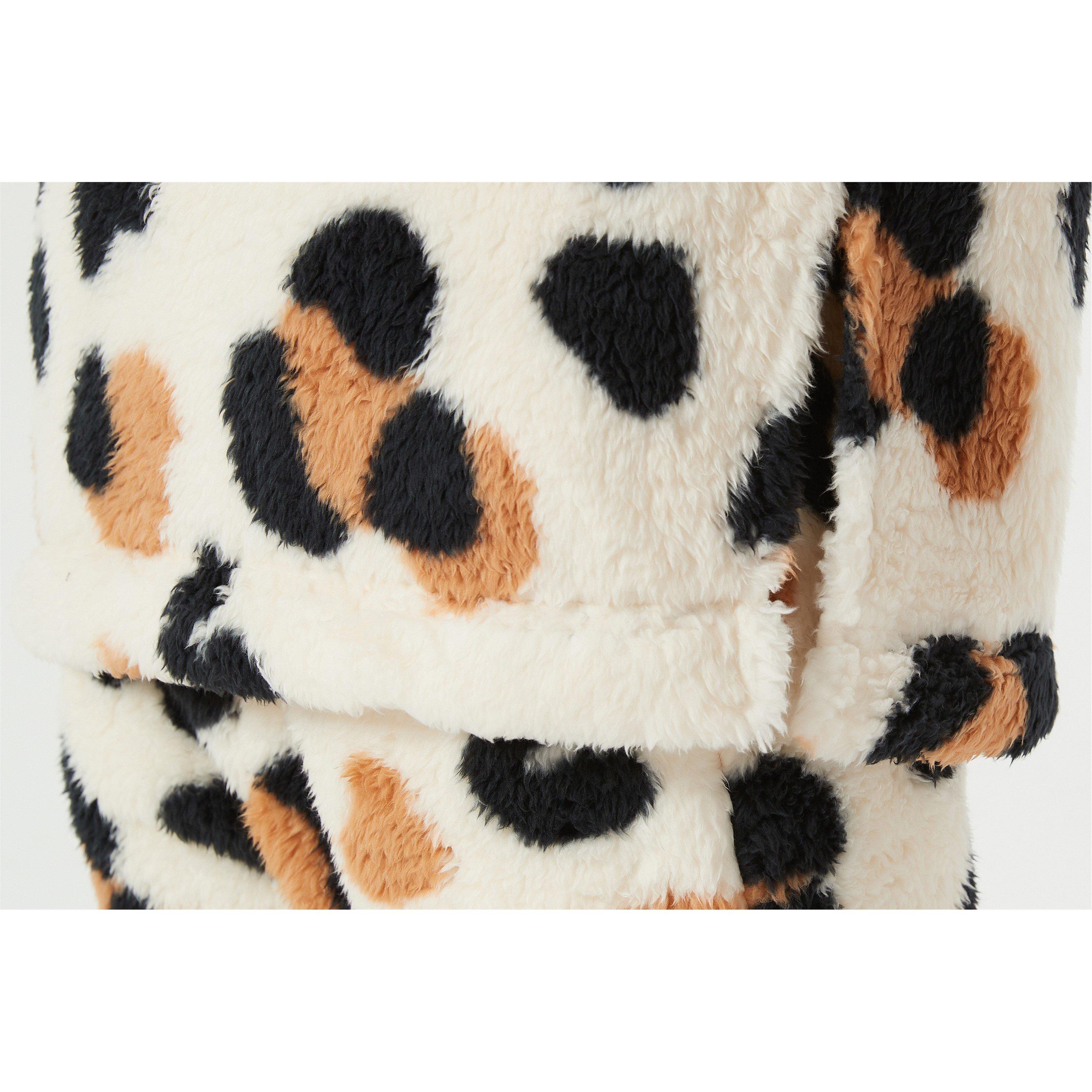 Linea Ladies Leopard Borg Twosie