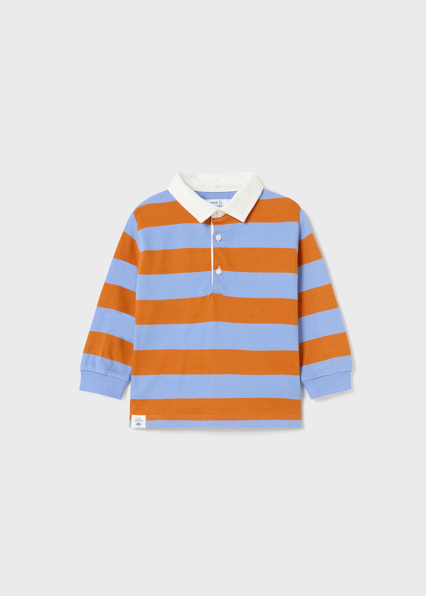 Camisa polo listrada Better Cotton para bebês