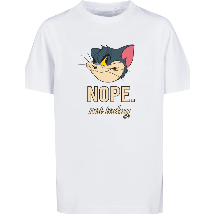 F4NT4STIC T-Shirt Tom and Jerry TV Serie Nope Not Today weiß