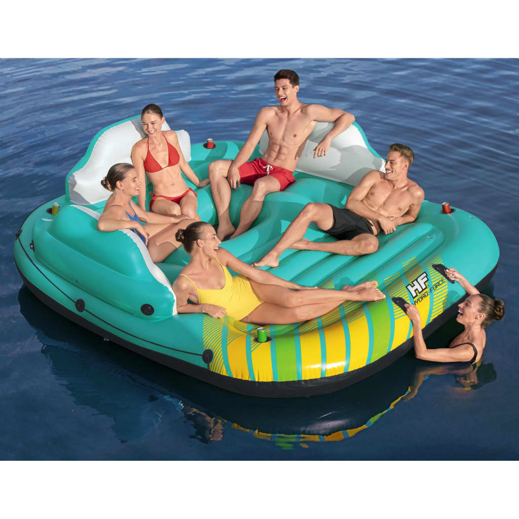 Colchão inflável Bestway Sunny Lounge para 5 pessoas, 291x265x83 cm