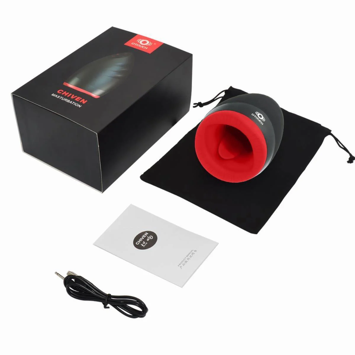 OTOUCH Chiven2 premium verwarmende automatische masturbator met zuigfuncties en vibratiestanden
