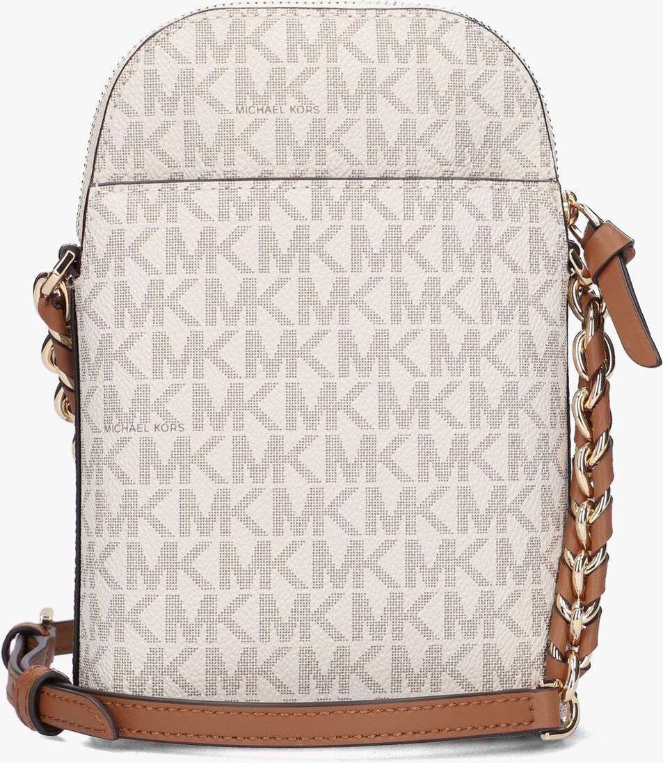 MICHAEL KORS beige michael kors schoudertas jet set charm
