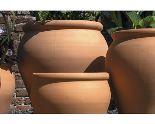 Senia plantenvaas van terracotta Ø 32 cm H 35 cm oranje