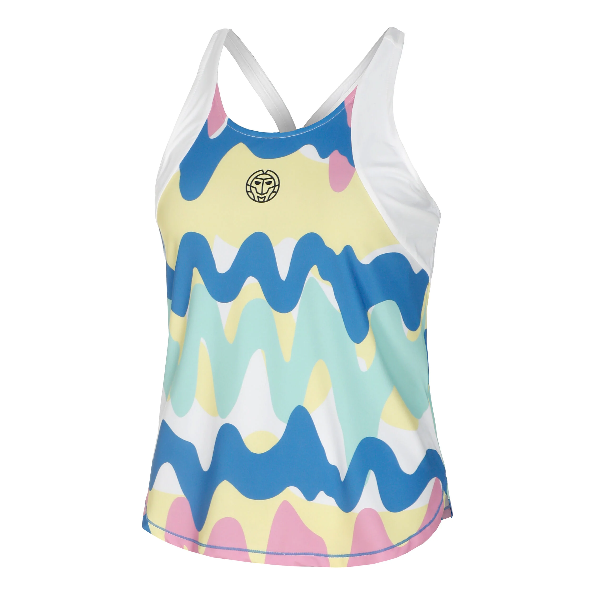BIDI BADU Good Vibes Débardeur Tank Top Femmes - Blanc , Multicouleur