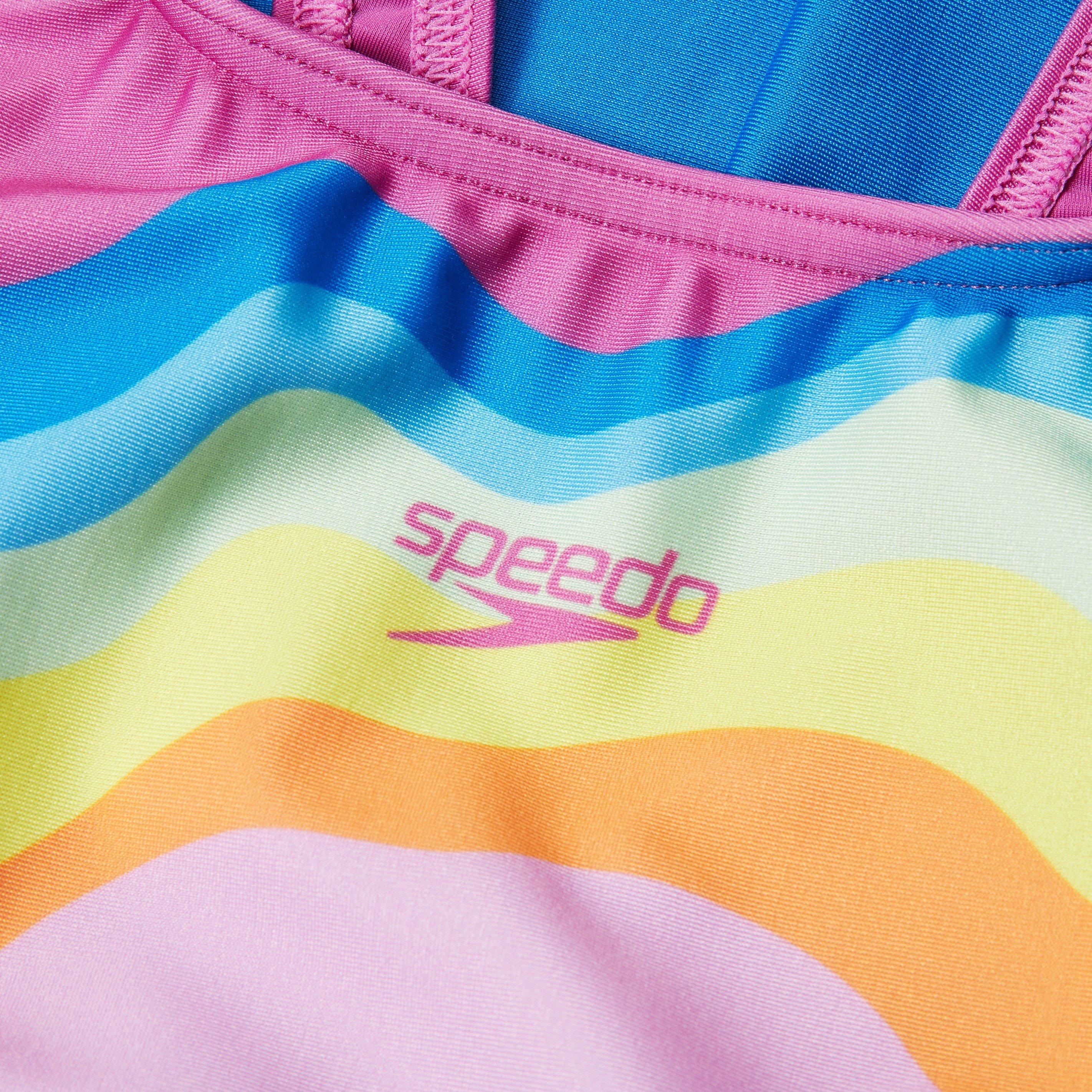 Speedo Printed Pulseback Swimsuit Juniors