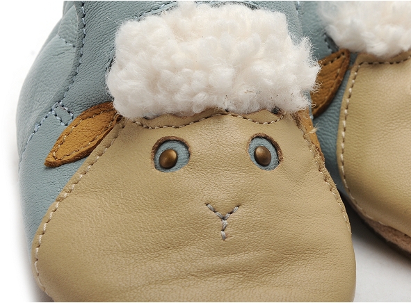 Easy peasy chaussons bebe blu blu mouton bleu