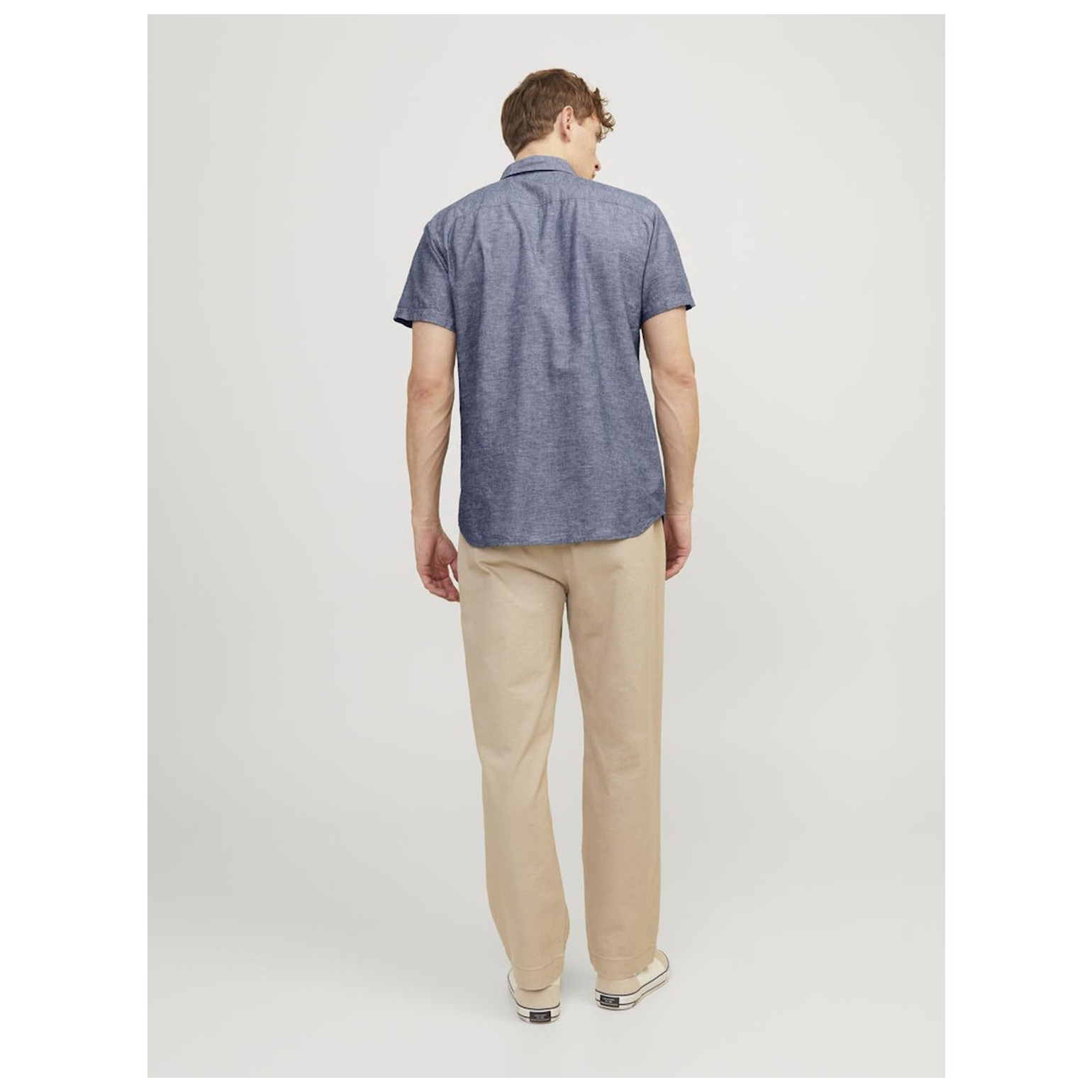 Jack & Jones JJESUMMER LINEN BLEND SHIRT SS