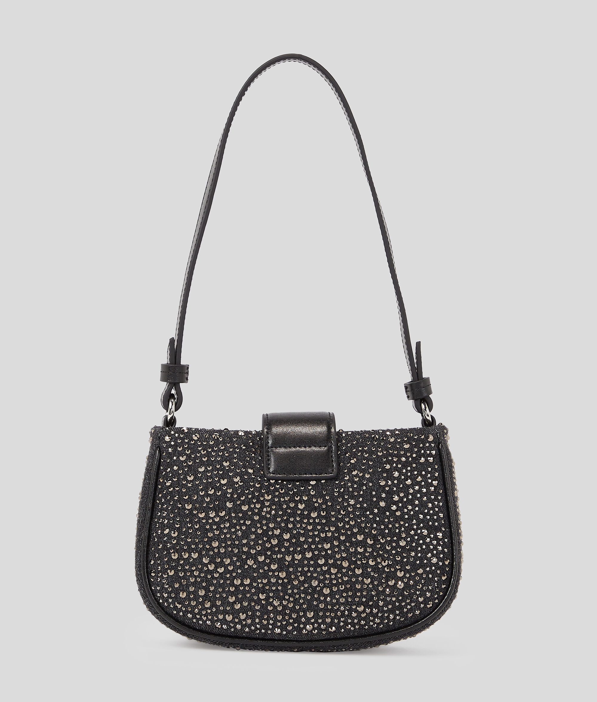 SAC PORTÉ ÉPAULE EN DENIM ORNÉ DE STRASS K/EVENING