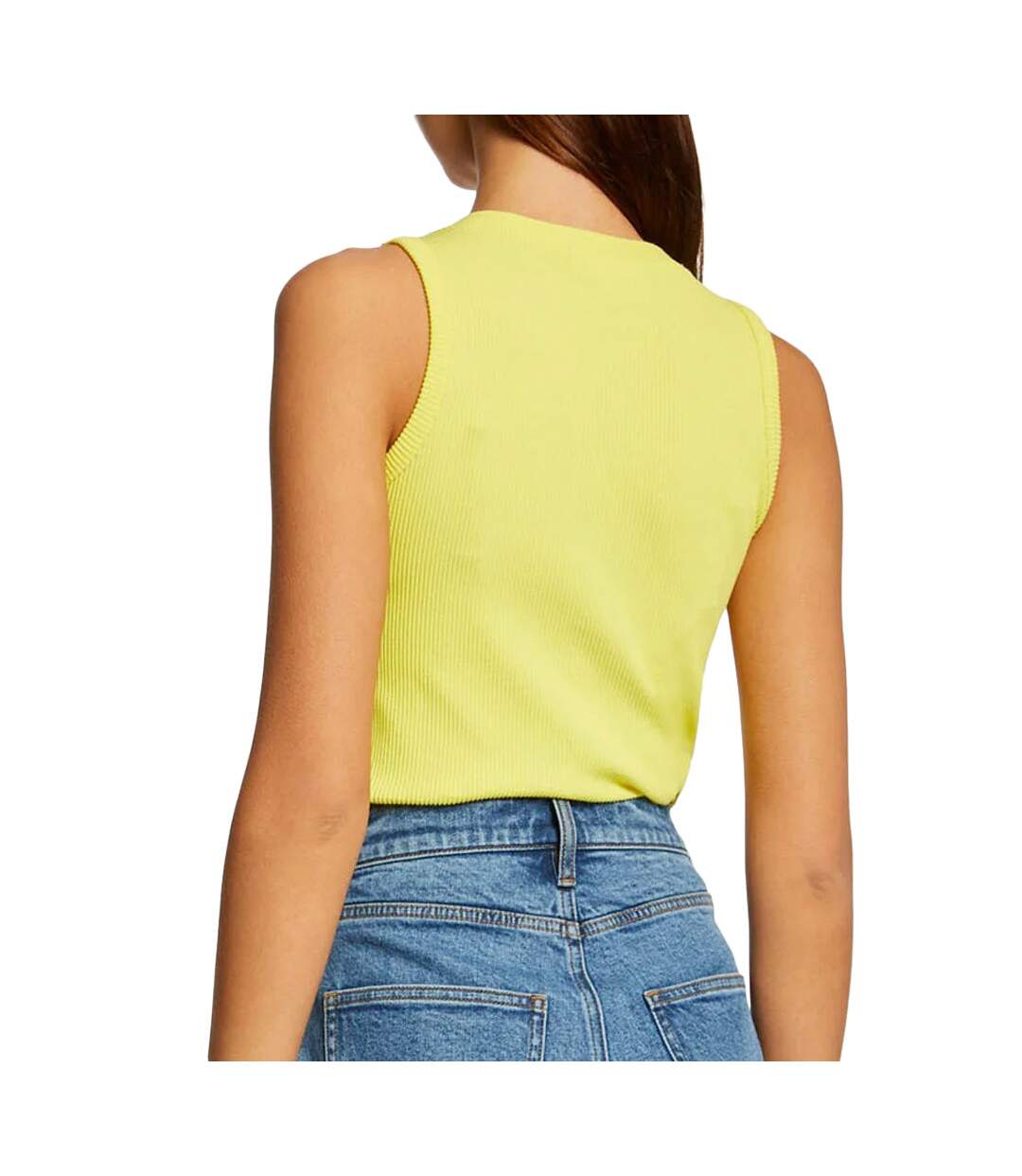 Débardeur Jaune Femme Morgan Daven