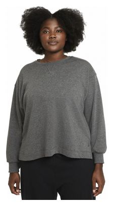 Sweat Femme Nike Yoga Gris