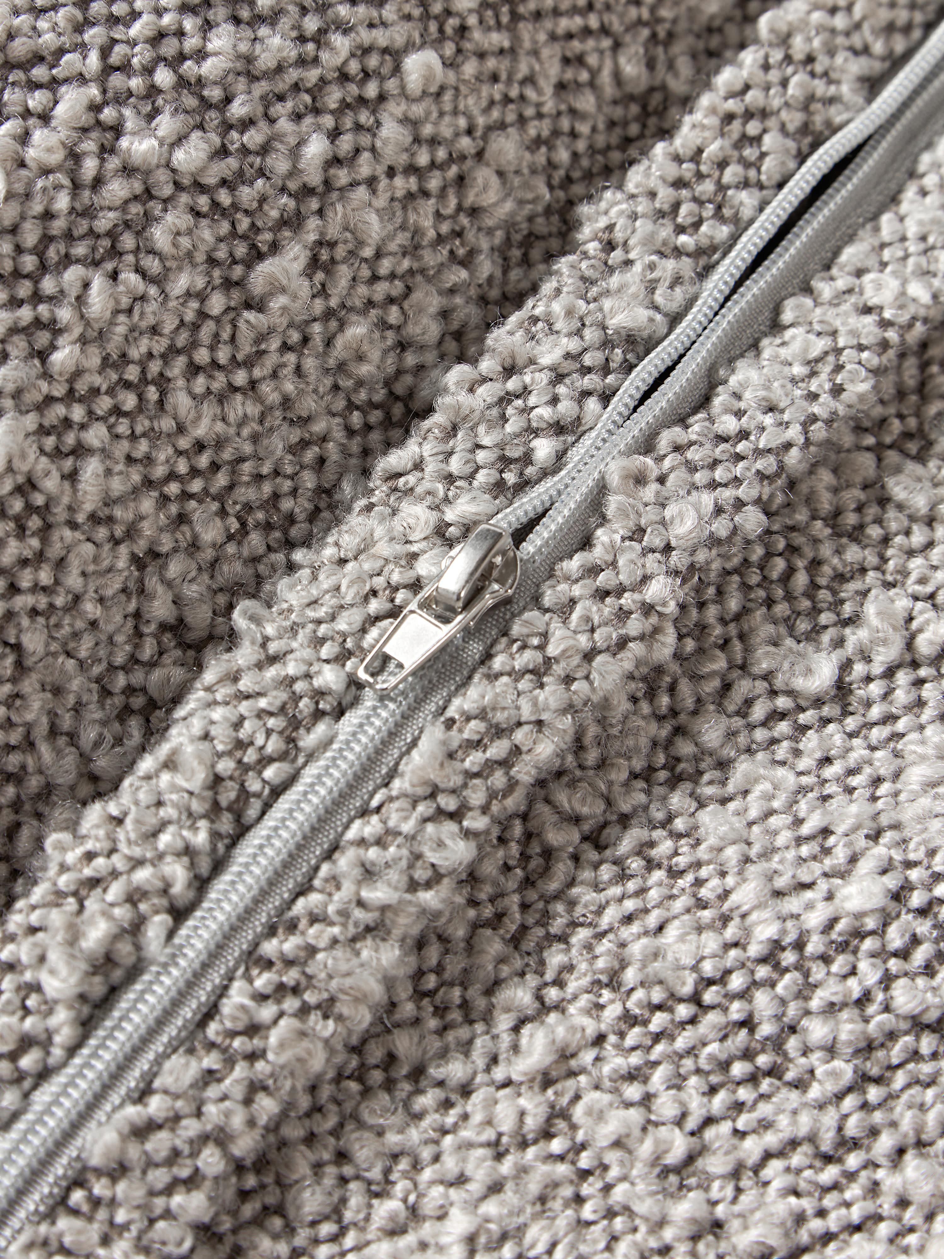Groot bouclé bankkussen  Lennon, 60 x 60 cm