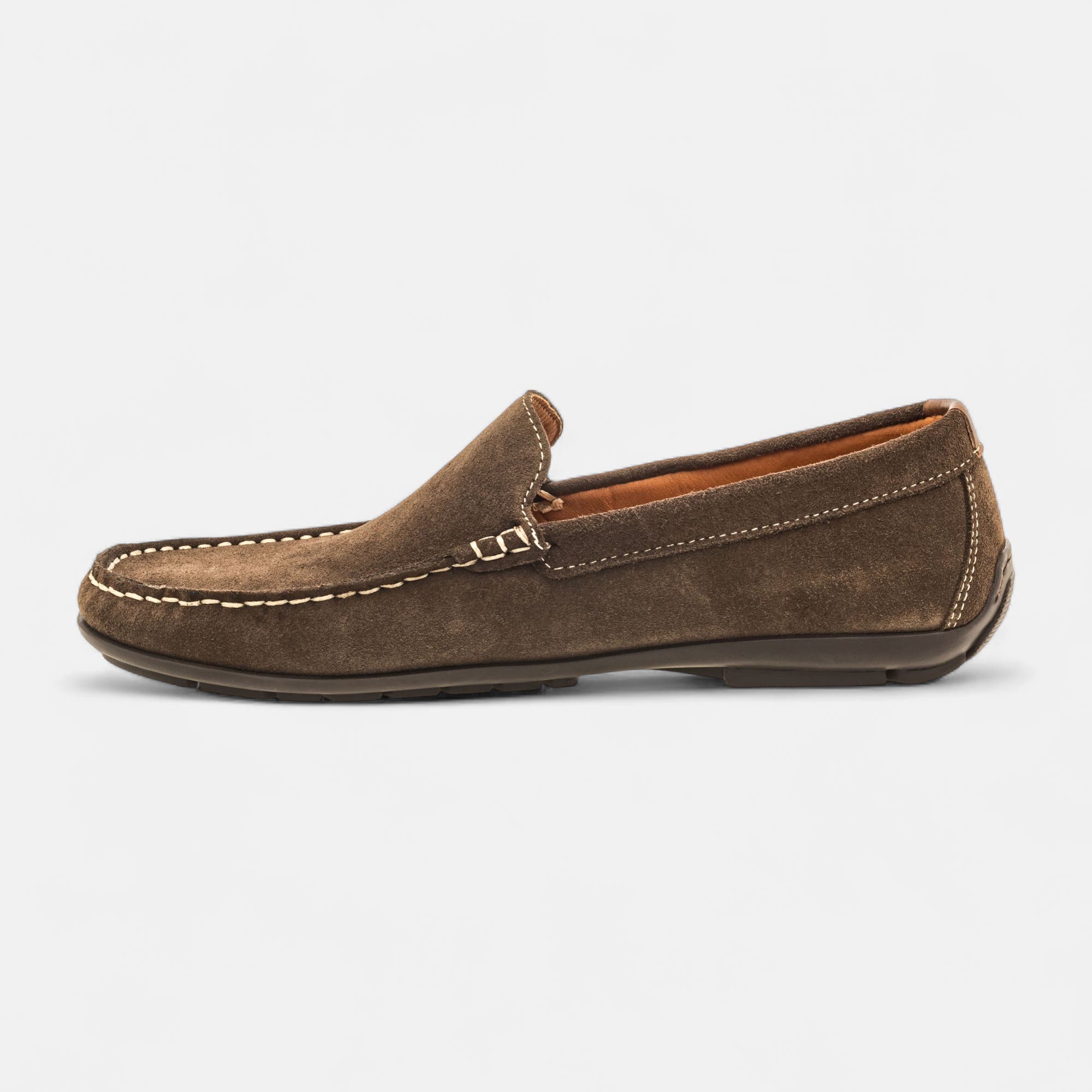 Mocassins Homme en cuir taupe