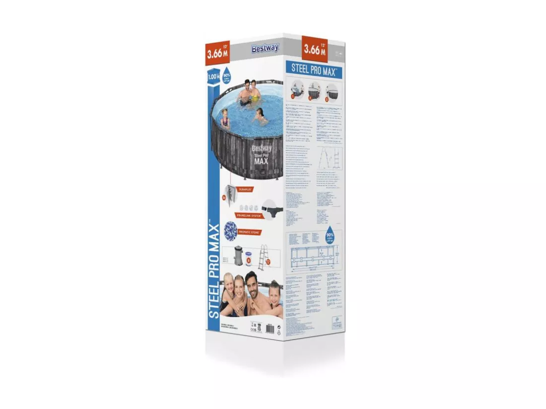 Piscine hors sol ronde 3,66x1 m HILO