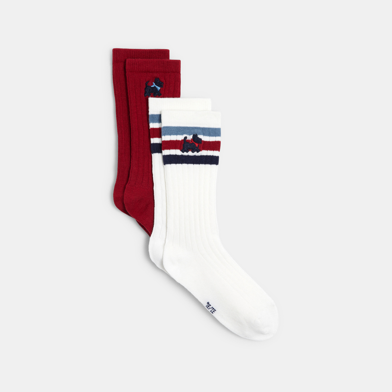 Lot de Chaussettes Scottish rouges fille Chipie