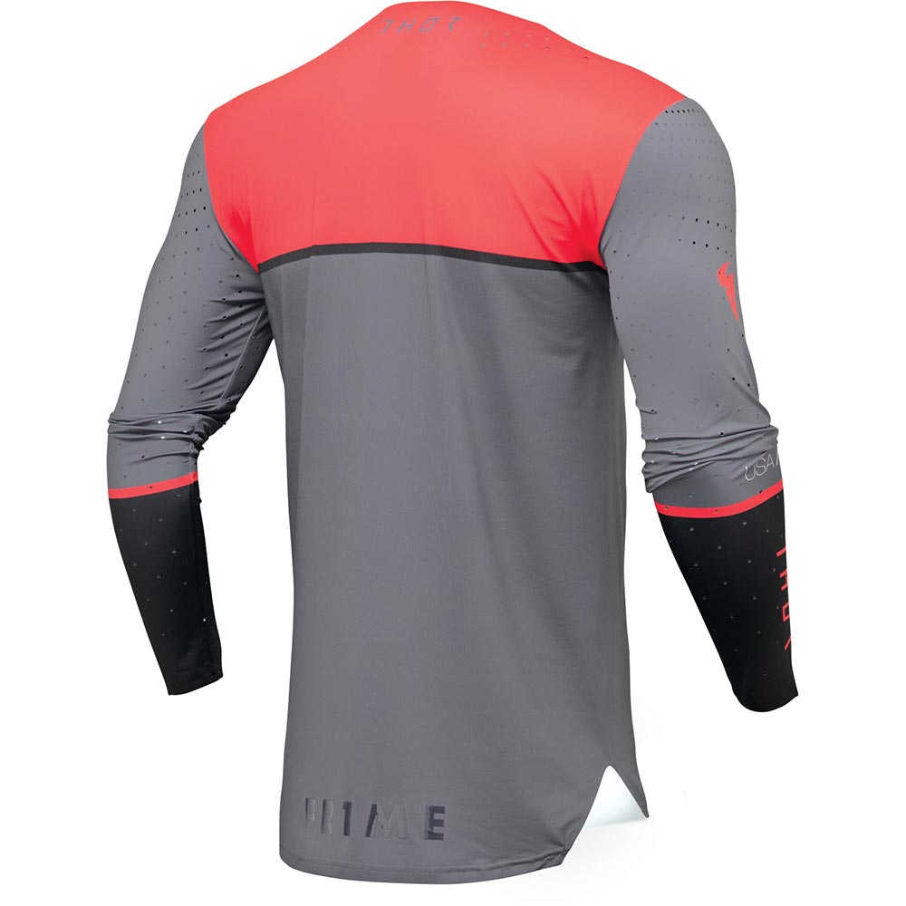 Thor Motocross - Maillot Prime Ace Charcoal / Noir / Rouge