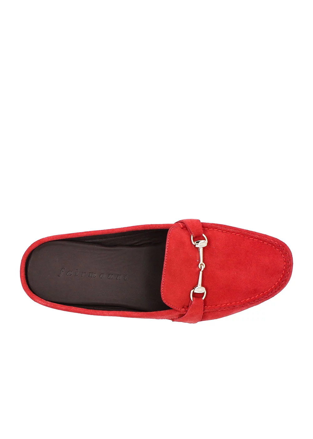 MOCASSIN MORSETTI MULE VELOURS SCARLET