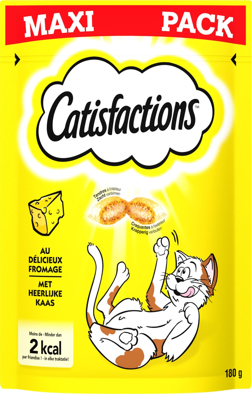 Catisfactions kattensnack kaas 180 gram