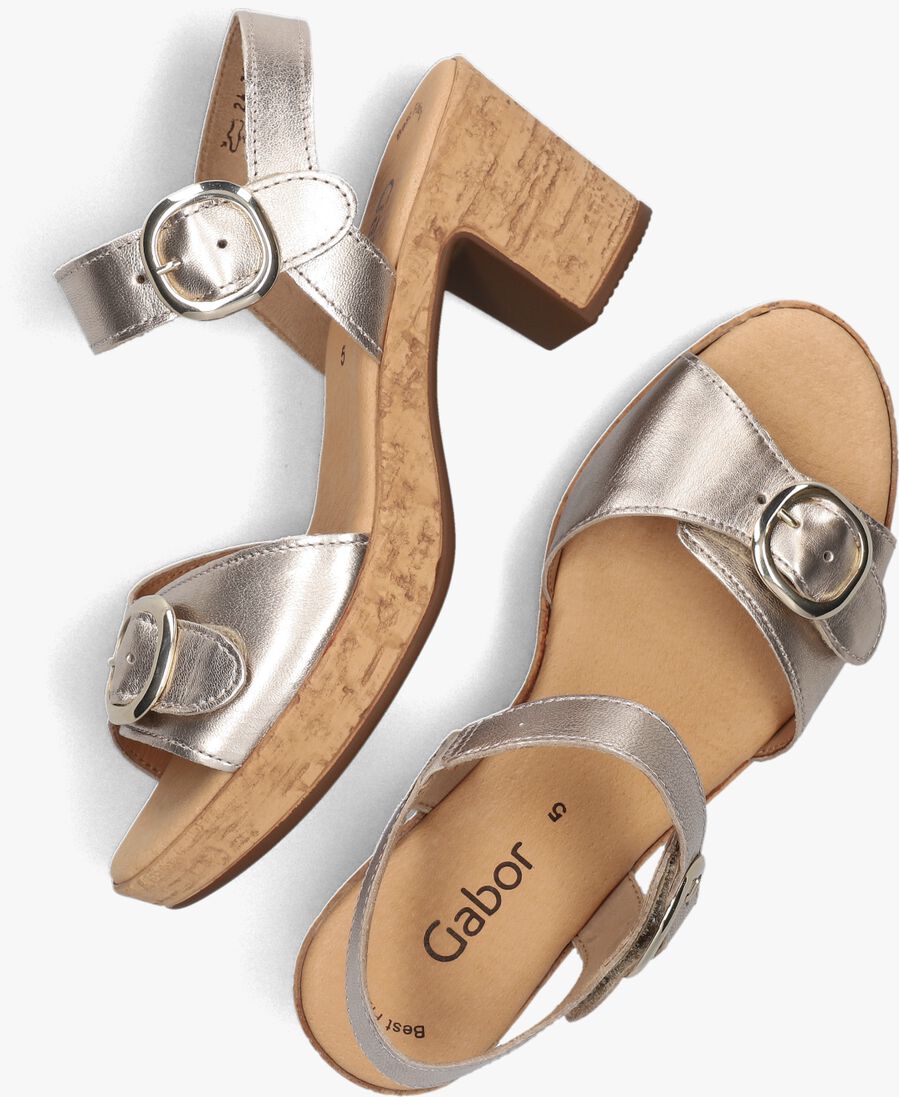 GABOR ros&eacute;gouden gabor sandalen 764.1