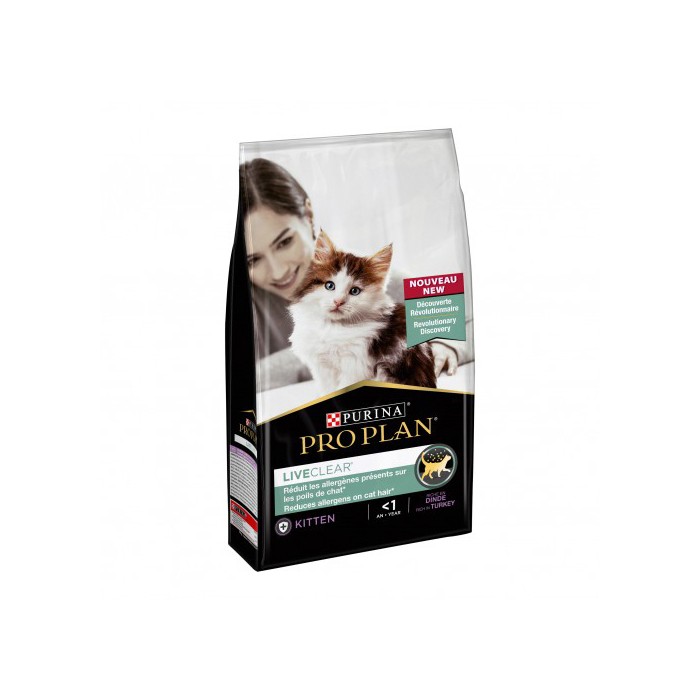 PRO PLAN LiveClear Kitten à la dinde - Croquettes pour chaton