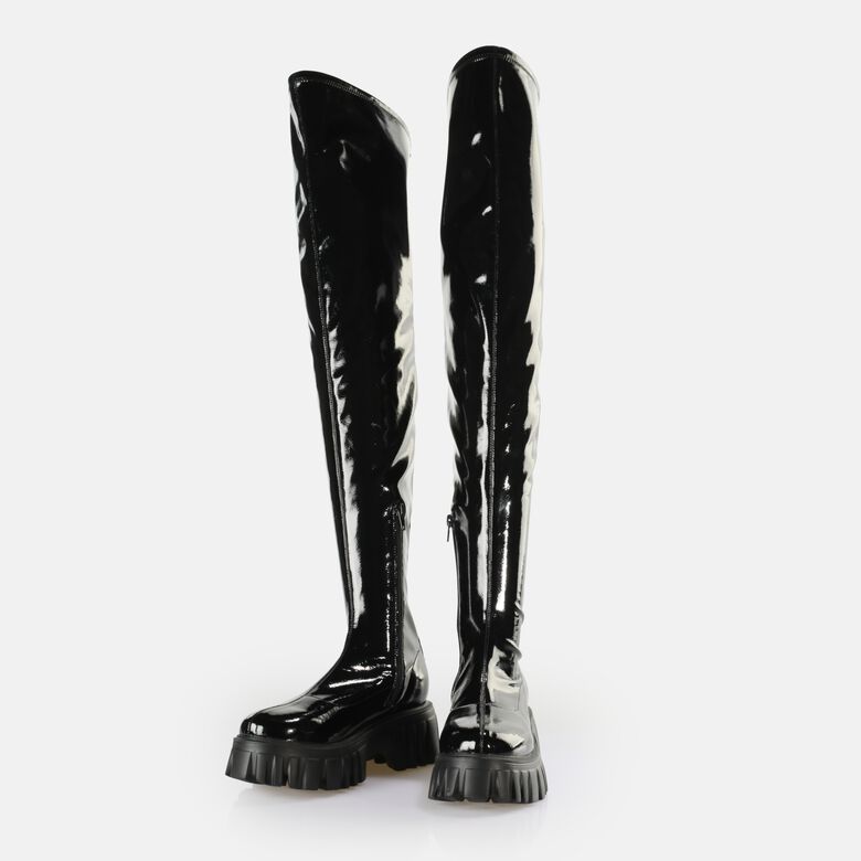 Lion Over Bottes vegan, noir