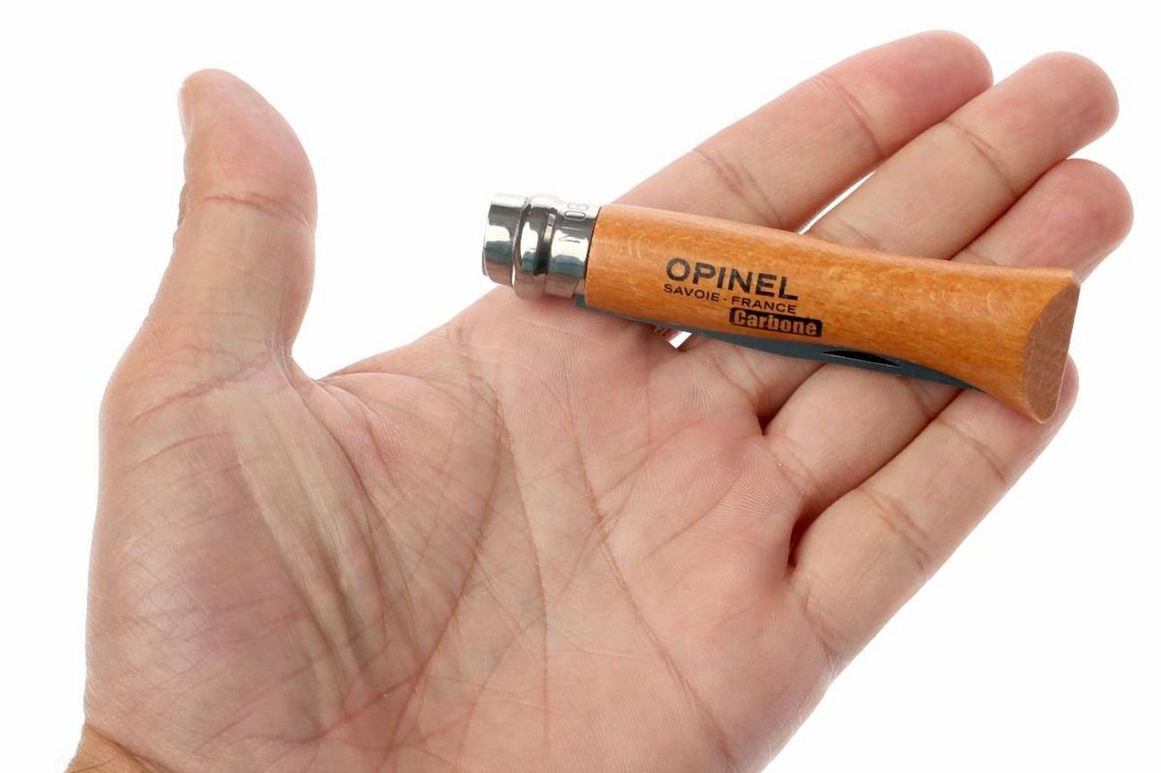 Opinel zakmes No. 06, koolstofstaal, lemmetlengte 7,5 cm