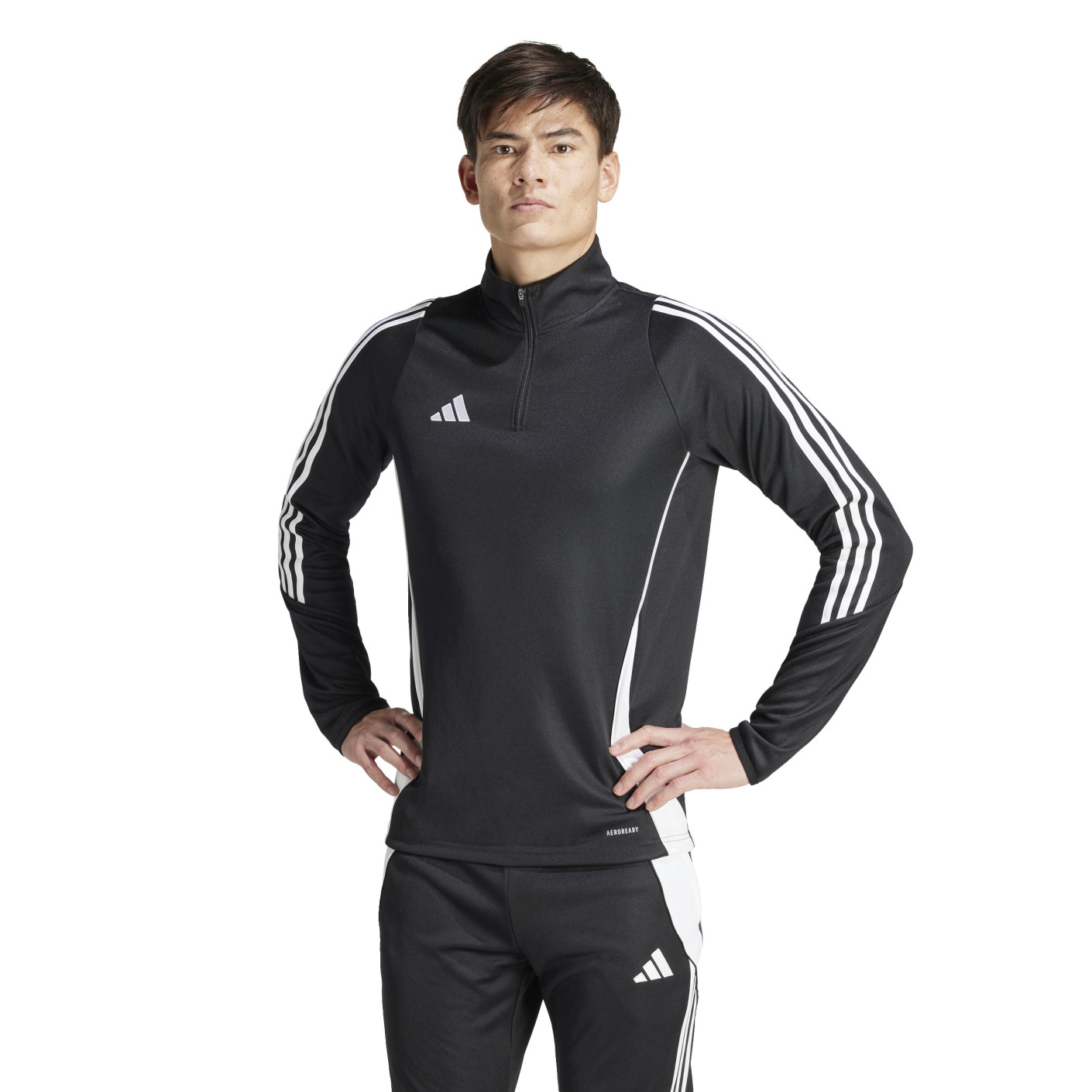 Adidas Tiro 24 Trainingstrui 1/4-Zip Zwart Wit
