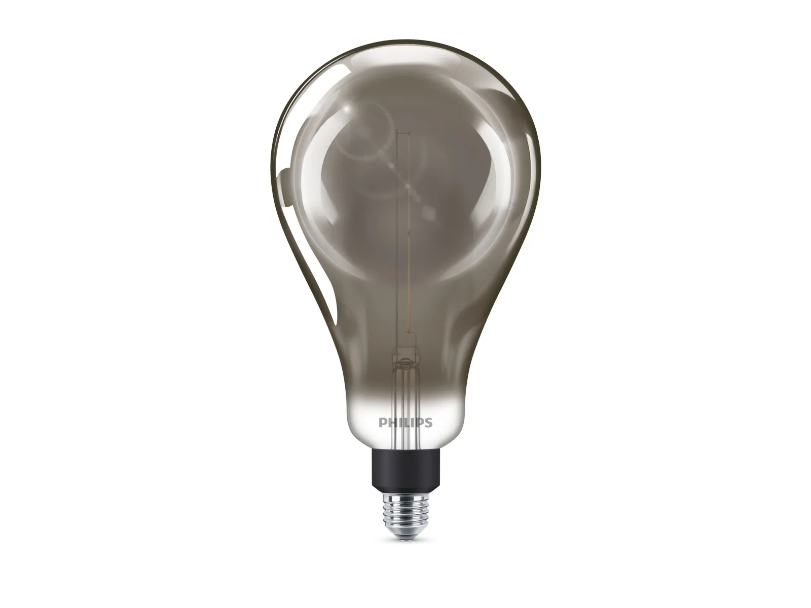 Philips Deco - LED-lyspære - form: A160 - E27 - 6.5 W (tilsvarende 25 W) - klasse A - køligt hvidt lys - 4000 K - røget