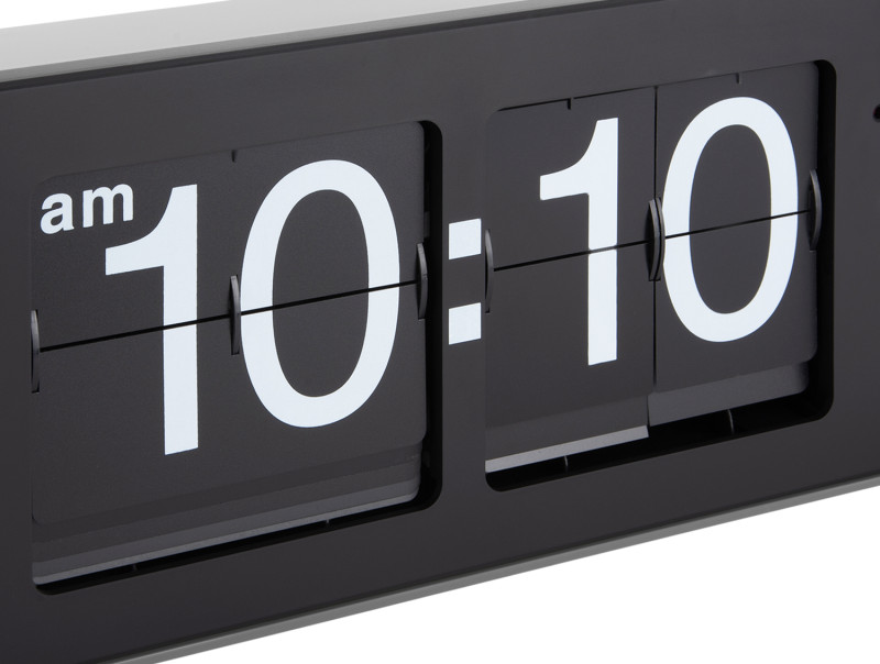 Wall Clock Wide Flip KA5999OR Orange