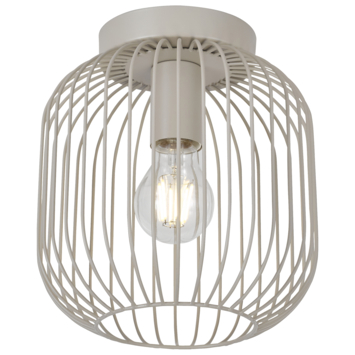 KARWEI plafondlamp Vic beige 23xØ21cm