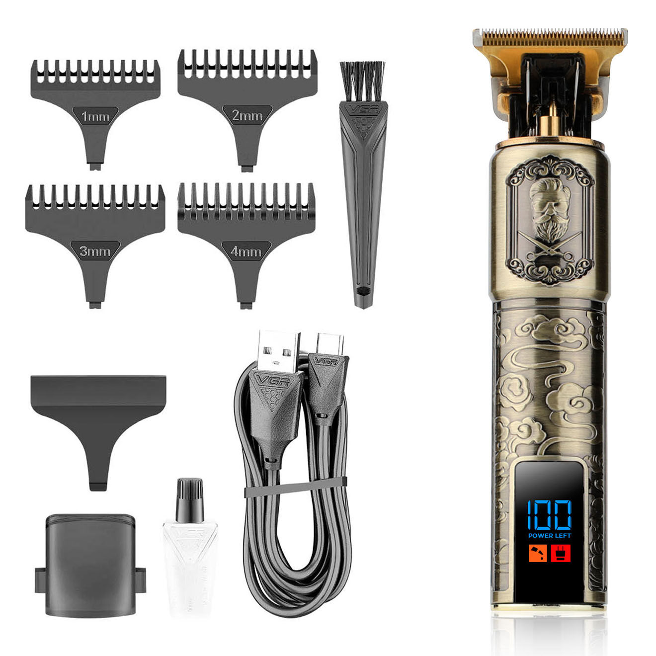 Becker Shaves & Trims Tondeuse sans fil métal - 10 Pièces
