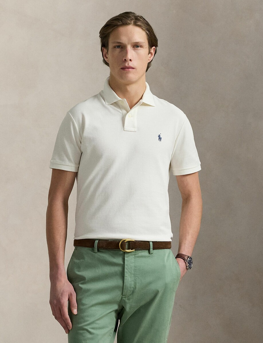 POLO RALPH LAUREN<br>Polo piqué de algodão Slim Fit
