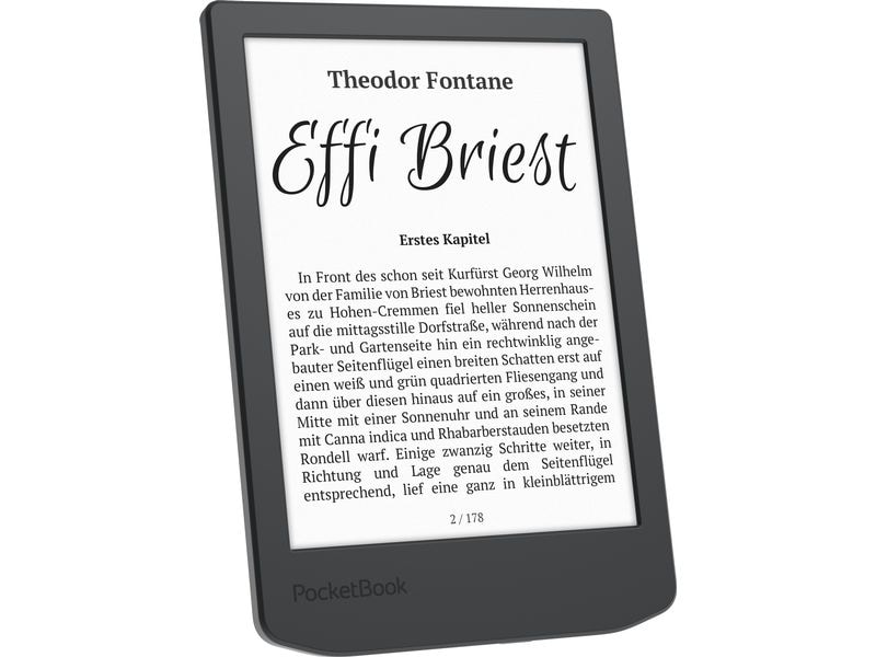 PocketBook E-Book Reader Verse Lite Midnight Grey 6 Zoll E-Book Reader mit 8 GB Speicher und E-Ink Carta Bildschirmtechnologie