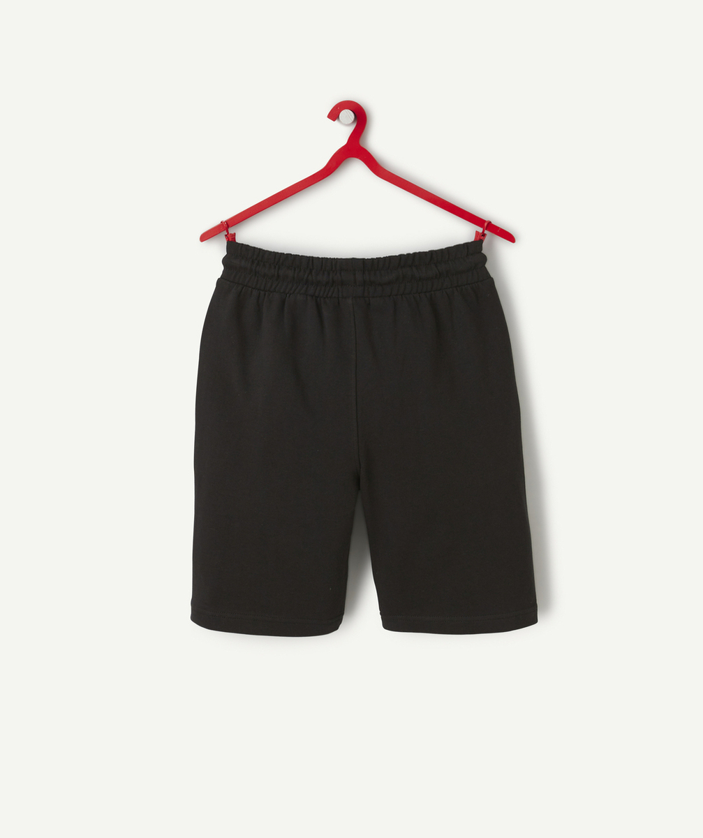 bermuda garçon en coton bio noir