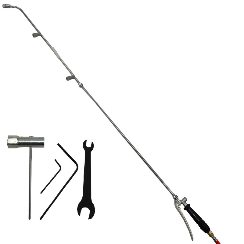 H 433 pulvérisateur à dos essence spray engrais 4temps 15l avec tuyau 159cm 2,5bars