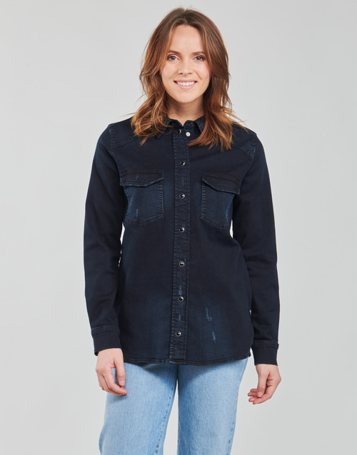 Guess - SEXY WESTERN L/S SHIRT - Bleu fonce