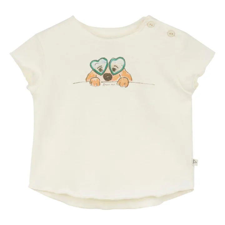 Arsène et Les Pipelettes T-Shirt Flodie Coton Bio | Ecru